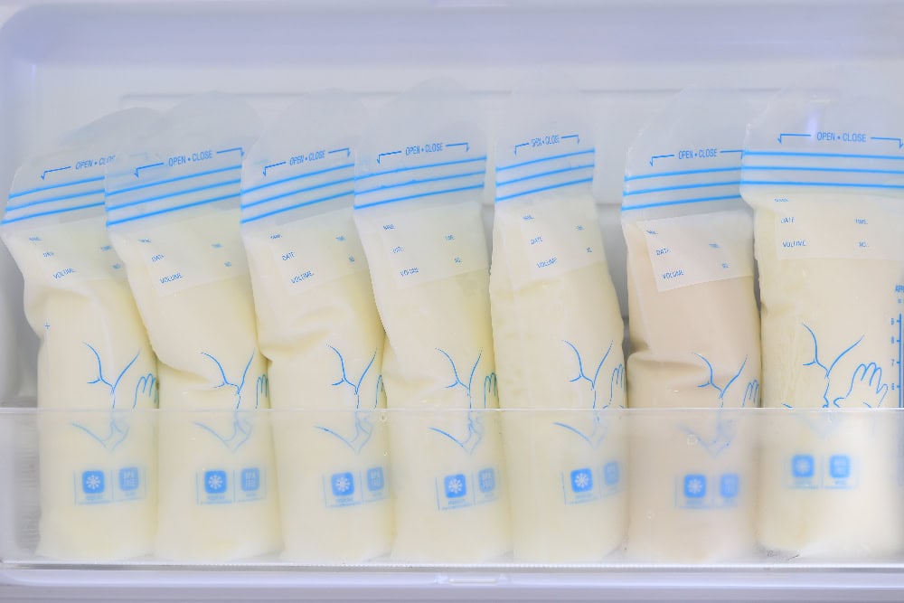 Breast milk in the fridge