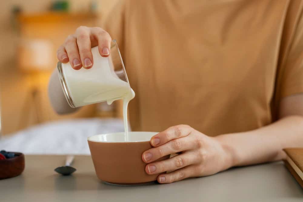 Preparing cream