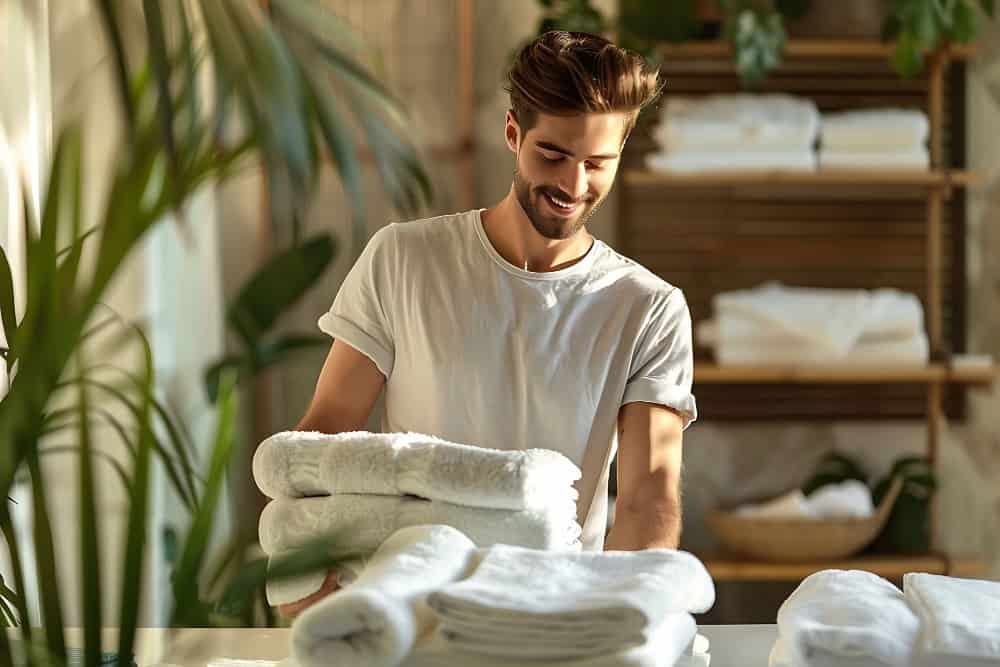 Τακτοποιώντας φρέσκα και μυρωδάτα ρούχα