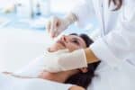 A session of mesotherapy