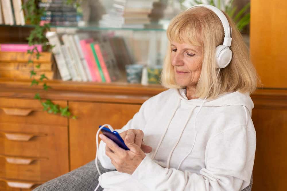 Listening to podcast
