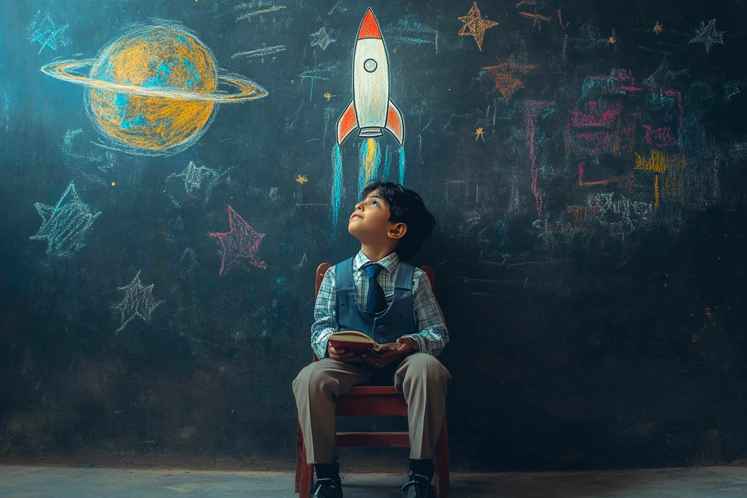 Παιδί κοιιτάζει στο μέλλον