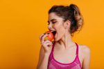 eating fruit