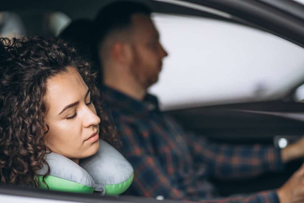 sleeping in the car