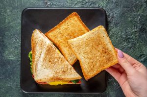 frying toast