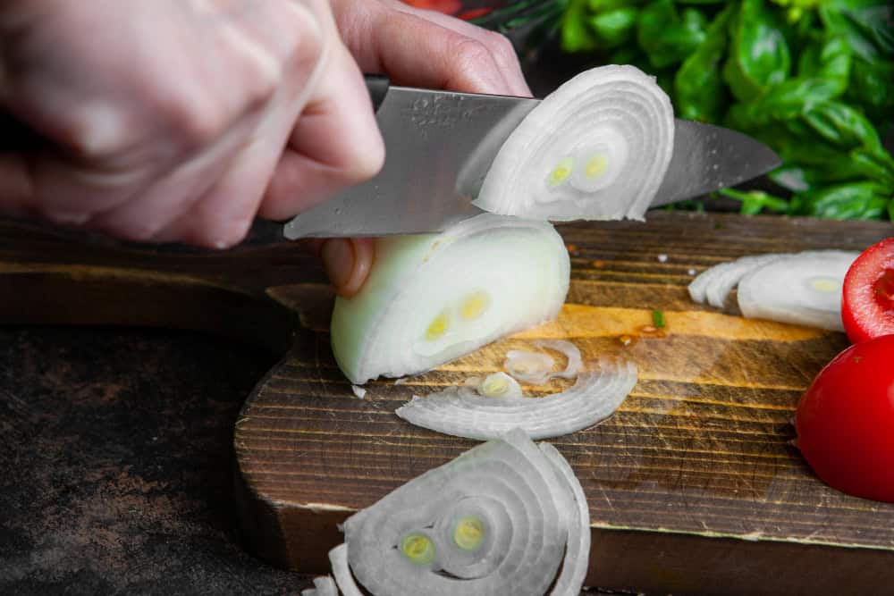cutting onions