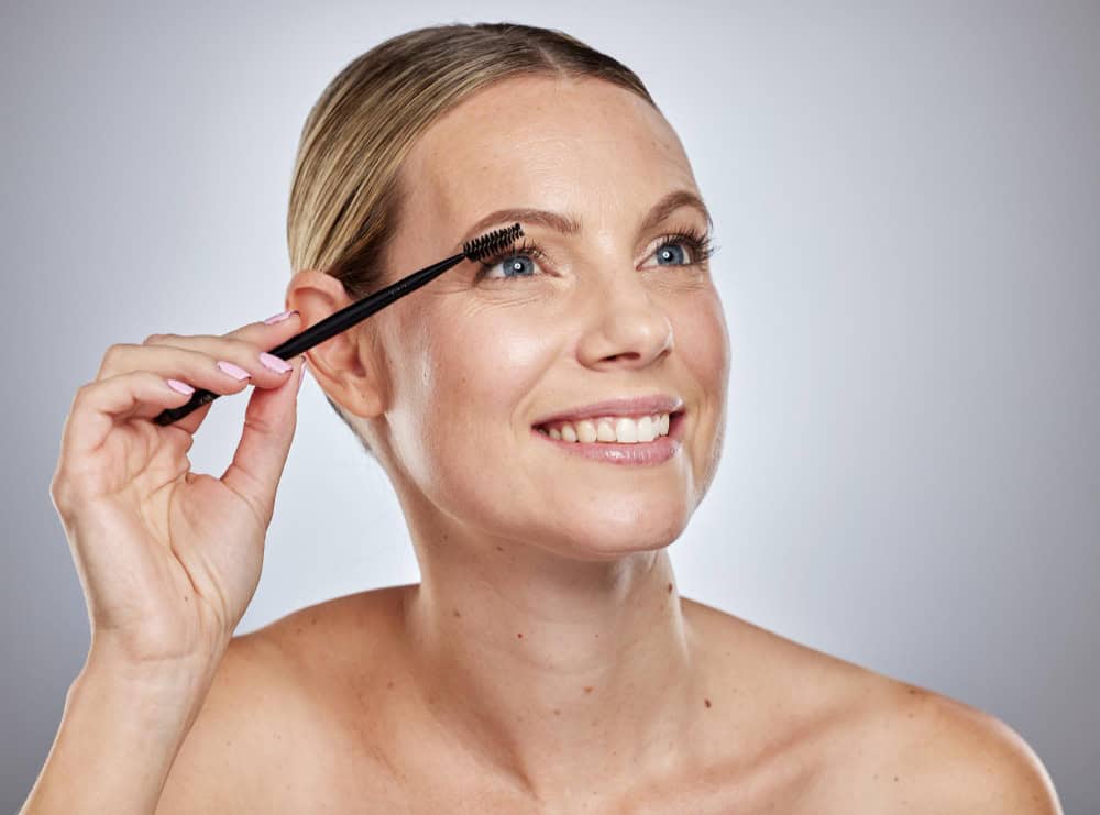 applying mascara