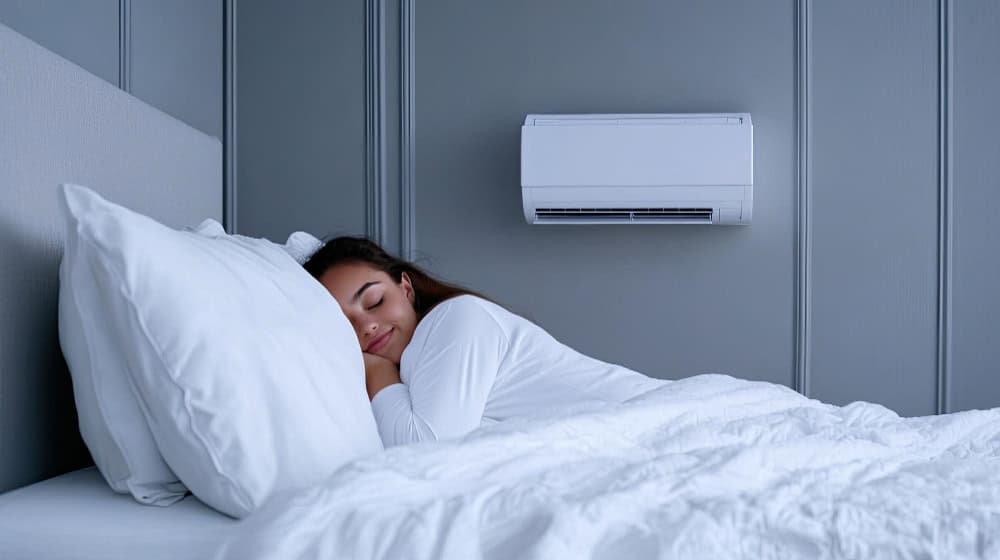 sleep with the AC on overnight.