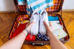 put shoes in the luggage