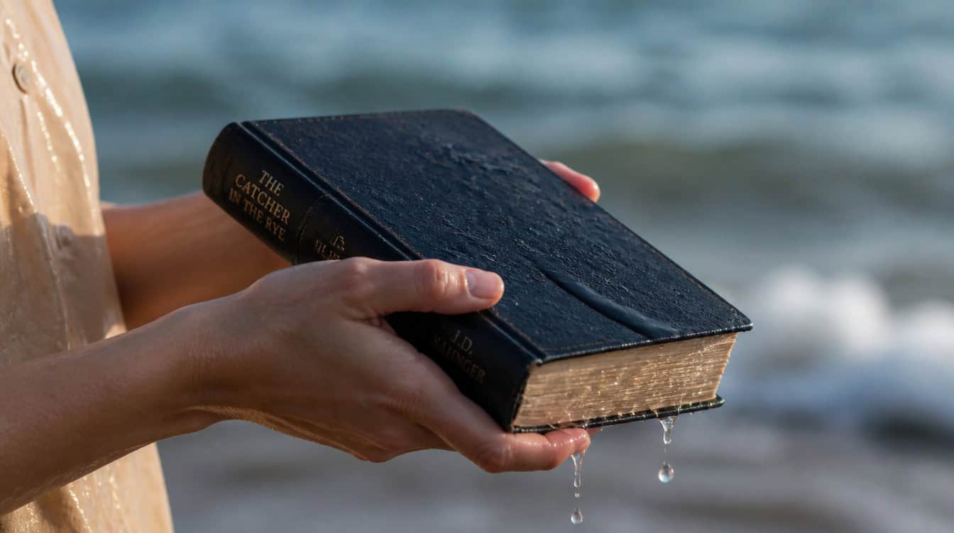 book got wet in the beach