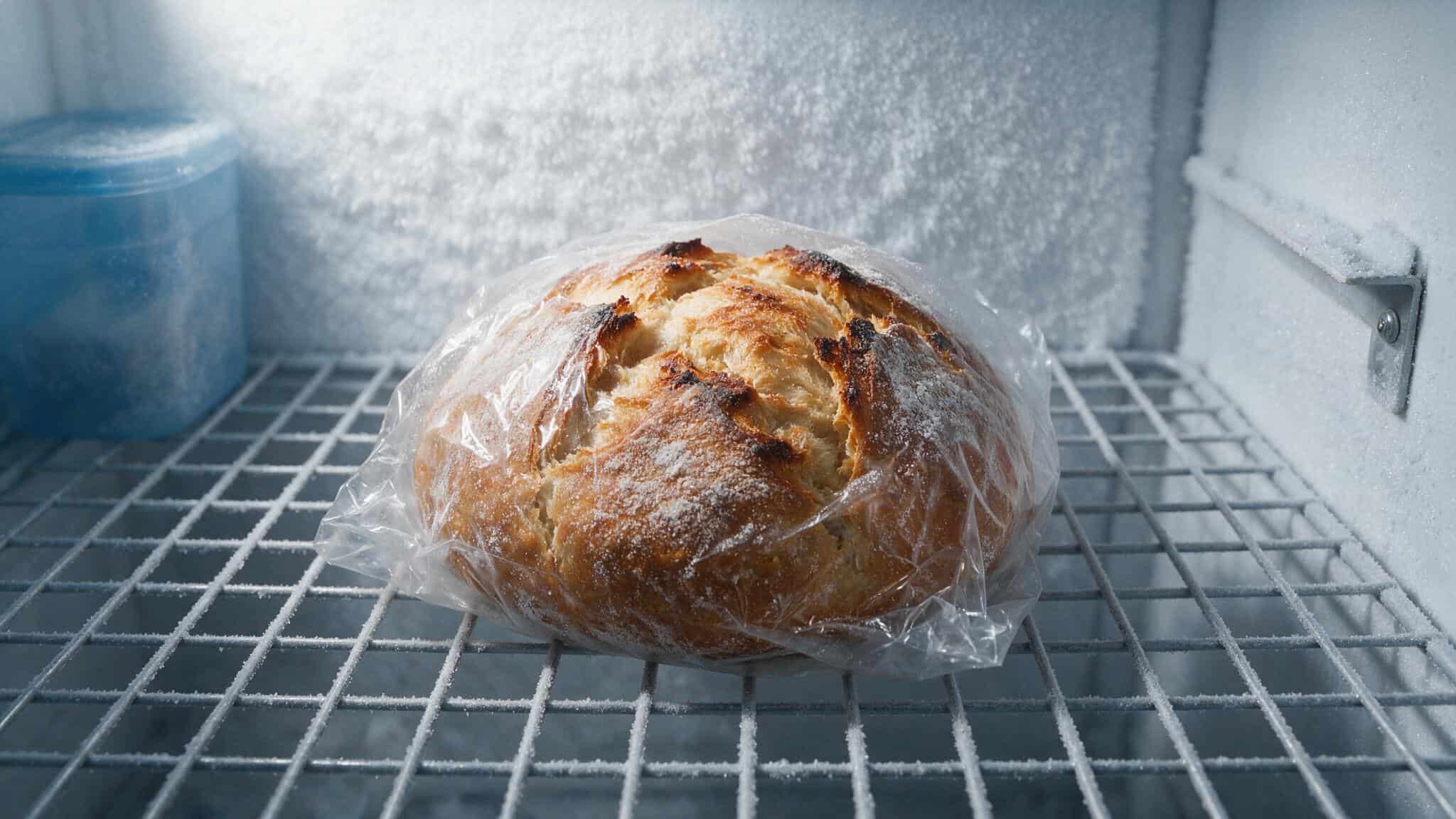 bread in the freezer