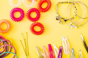 Close-up hair accessories