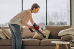 cleaning sofa pillows